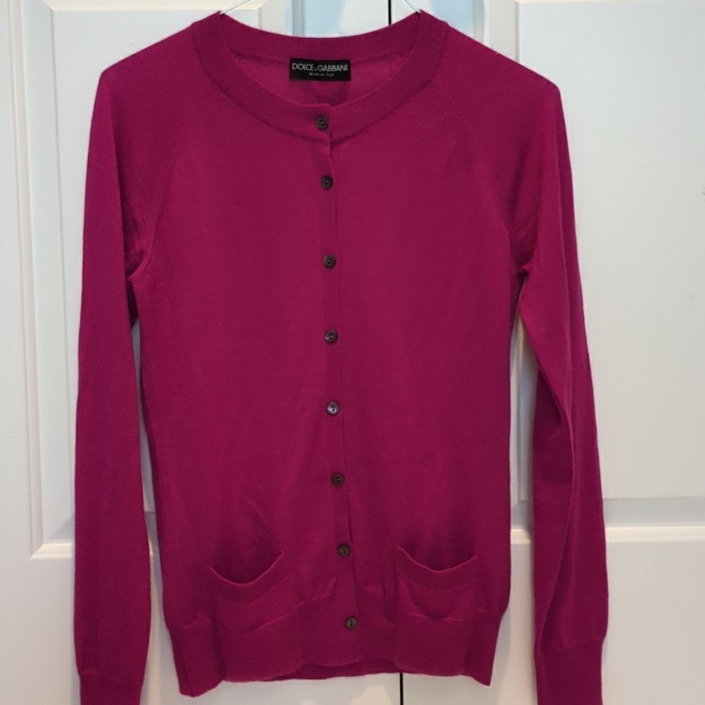 Dolce & Gabbana silk buttoned cardigan
